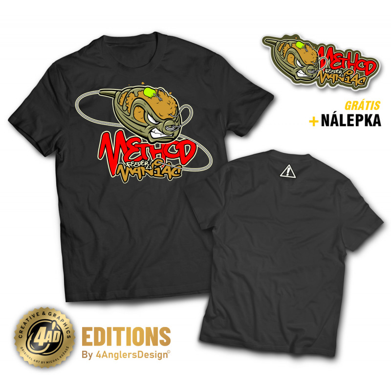 rybarske-tricko-4anglersdesign-method-feeder-maniac-predna-strana