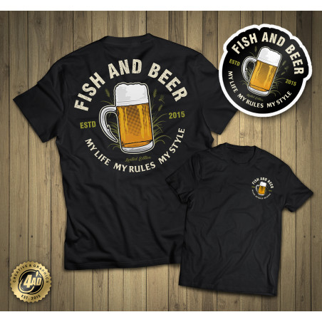 rybarske-tricko-4anglersdesign-fish-and-beer-chrbat-velky-motiv