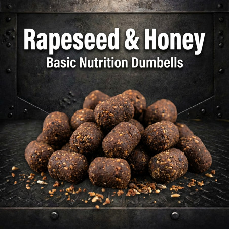 rapeseed-honey-basic-nutrition-dumbells-20mm-5kg-carpmaster-limitovana-edicia