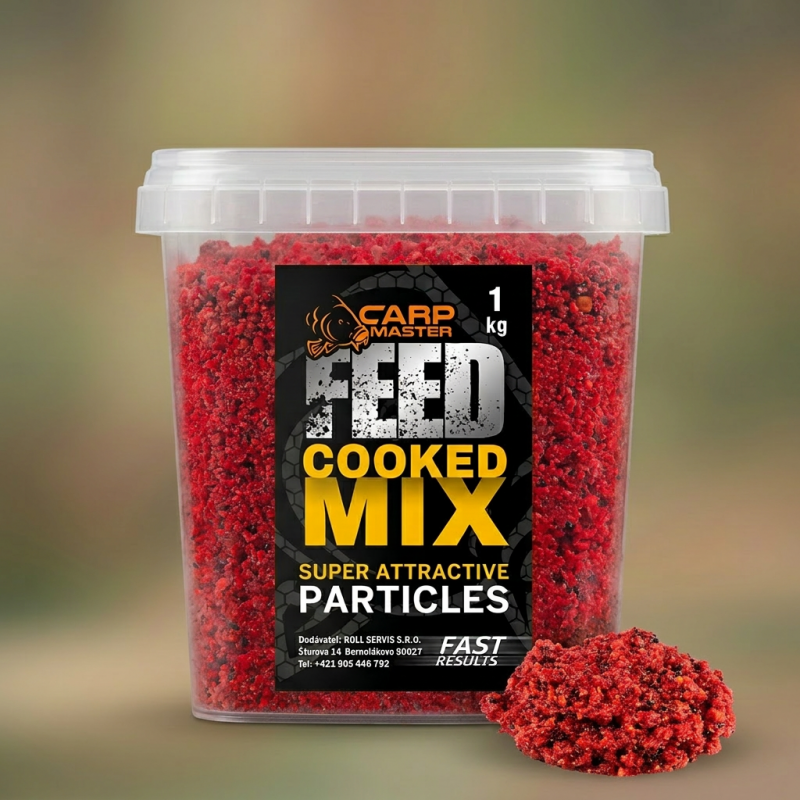 FEED Cooked Particle Hot Strawberry – Varený drvený partikel 1 kg