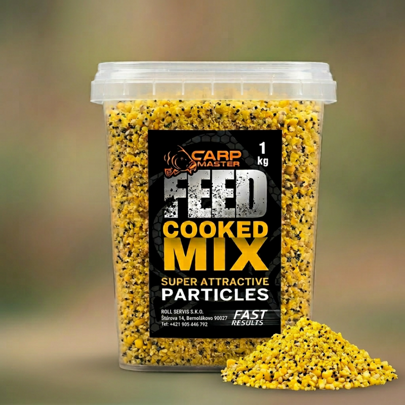 FEED Cooked Particle Sladká kukurica – Varený drvený partikel 1 kg