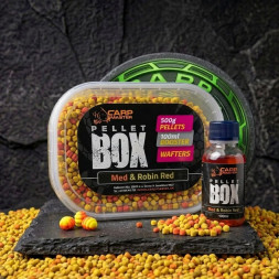 method-pellet-box-med-robin-red-500g-zlto-cerveny-mix-pelety-booster-wafters