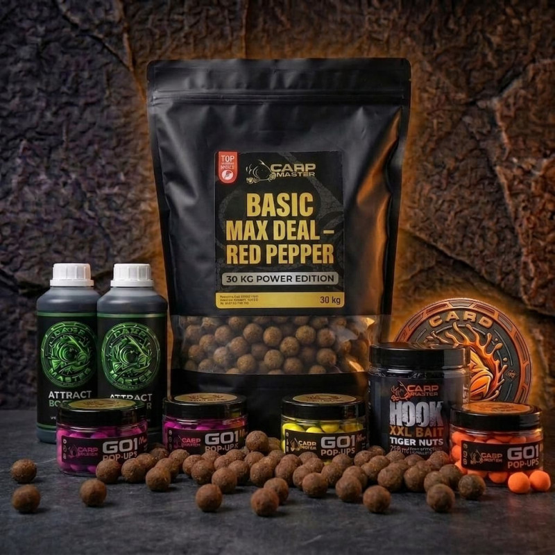 max-deal-red-pepper-30kg-boilies-set-power-edition-black-tigernut
