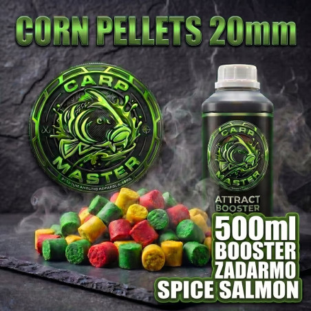 kukuricne-pelety-20mm-mix-500ml-booster-spice-salmon-carpmaster