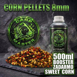 kukuricne-pelety-8mm-mix-500ml-booster-sweet-corn-carpmaster
